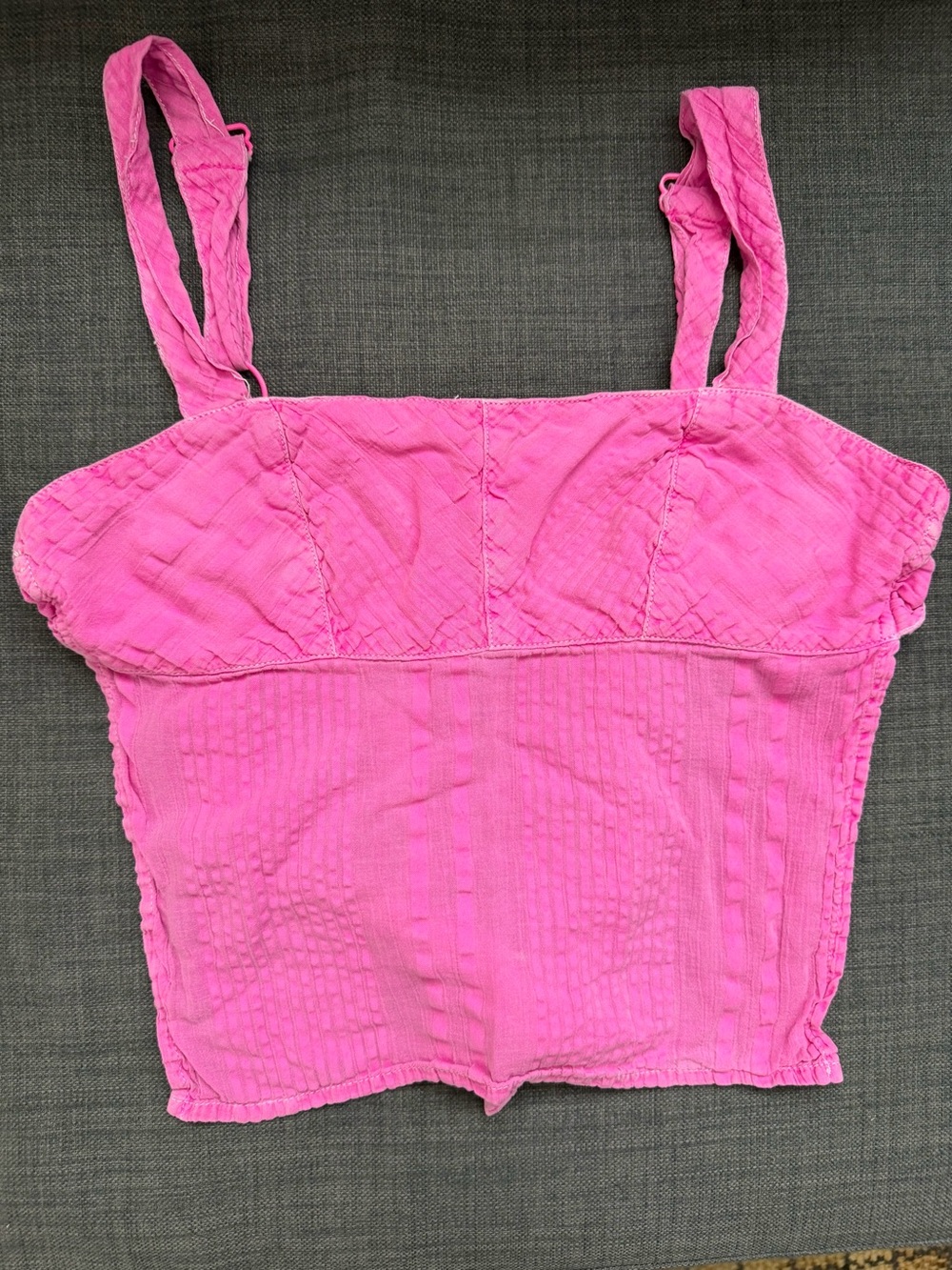 Ecote Bright Pink Square-Neck Camisole
